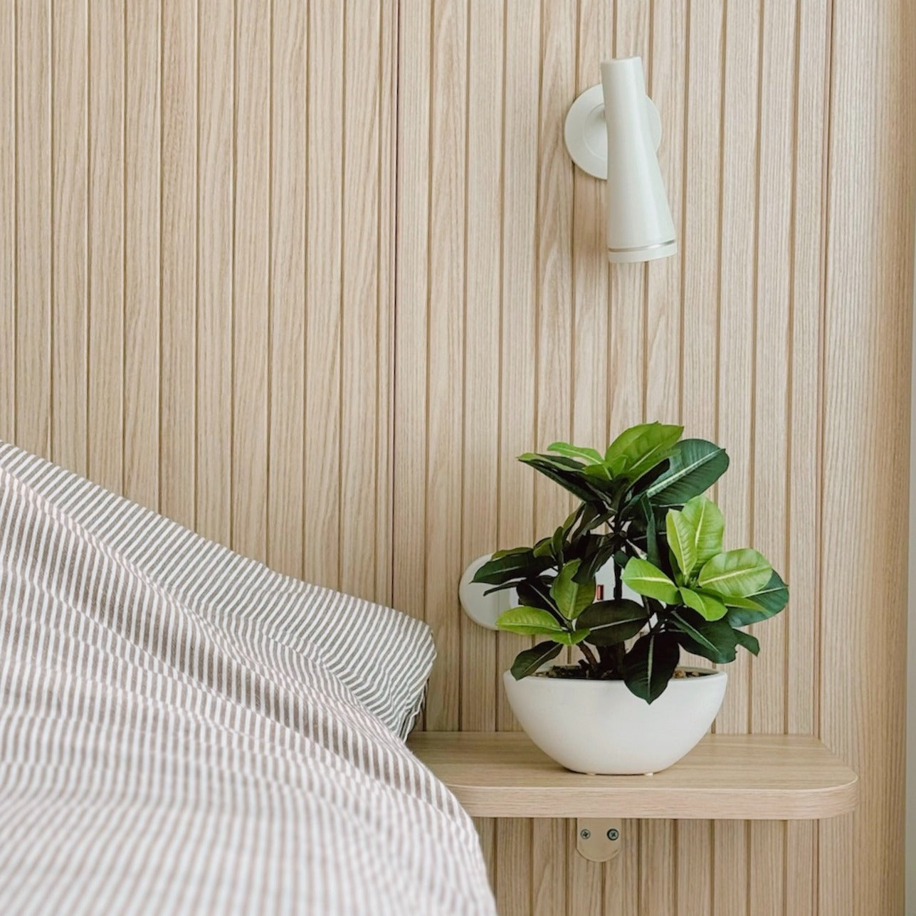 30cm 仿真橡葉陶瓷盆栽 | 睡房擺設