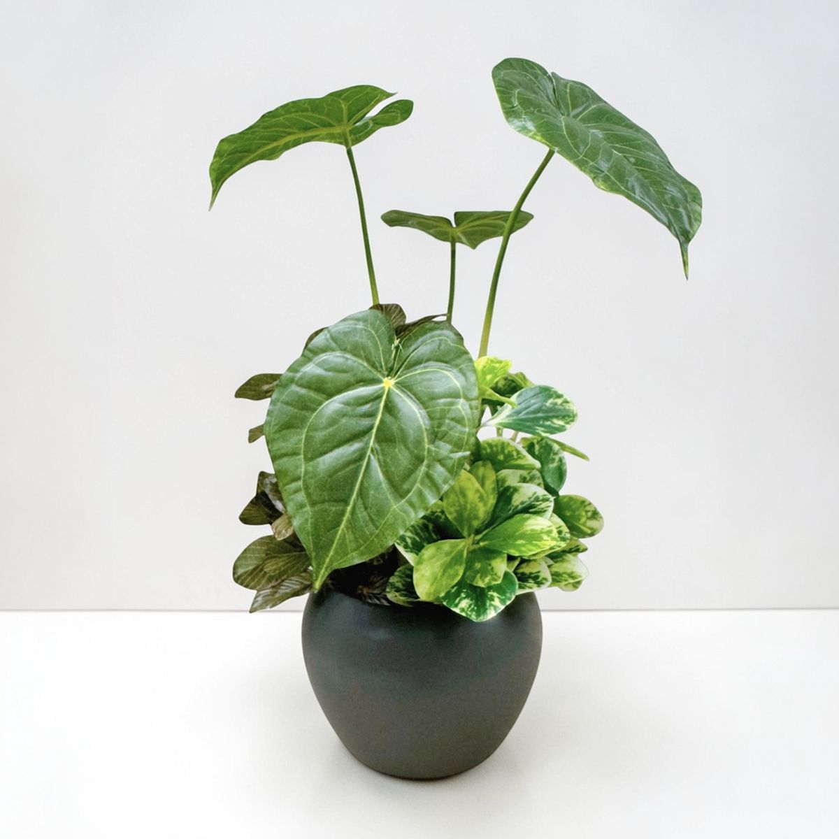 32cm 仿真花燭盆栽