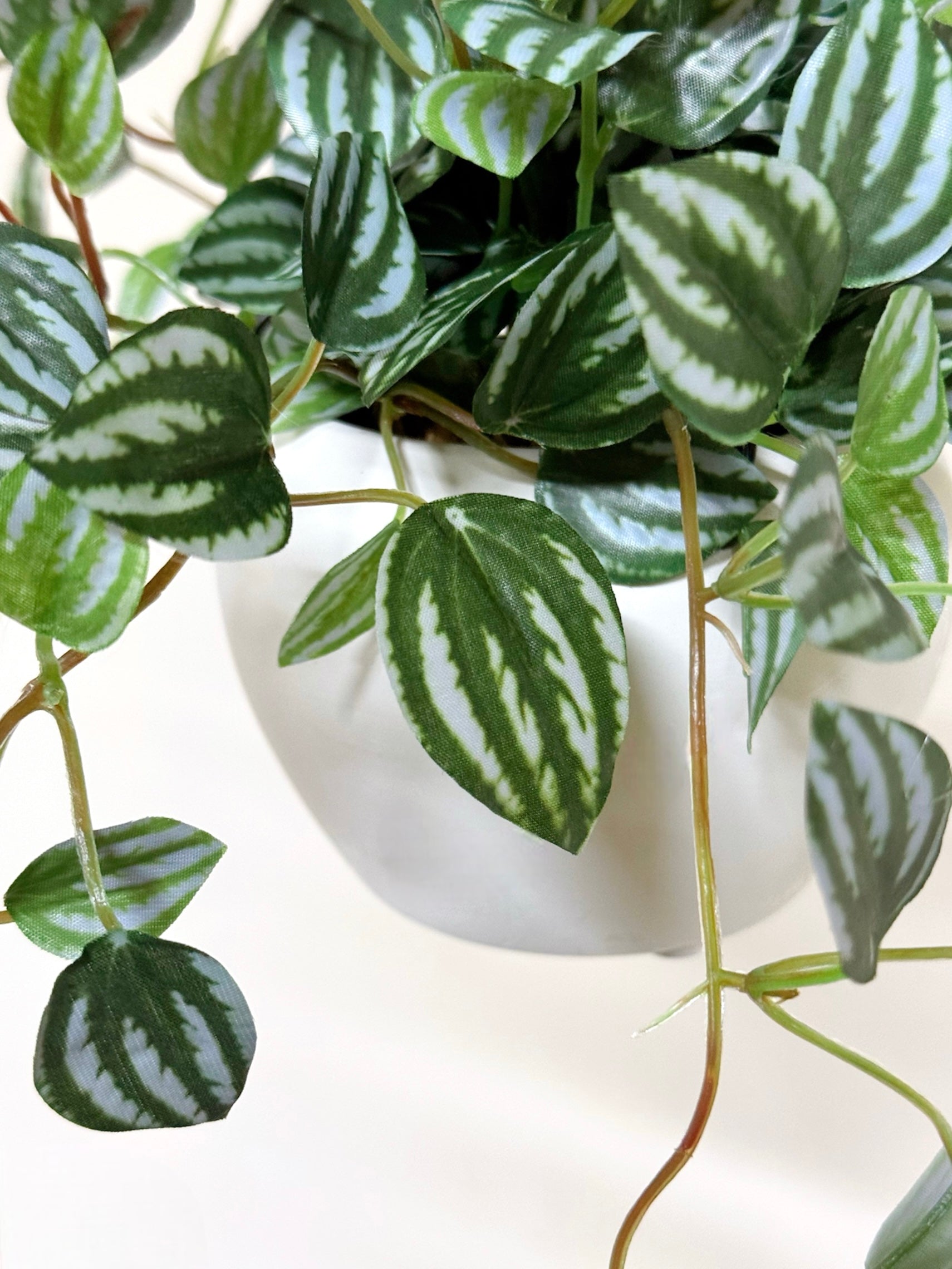 【香港現貨】仿真常春藤吊籃盆栽 (48cm) | 垂吊植物 麻繩陶盆 English Ivy - Midoria