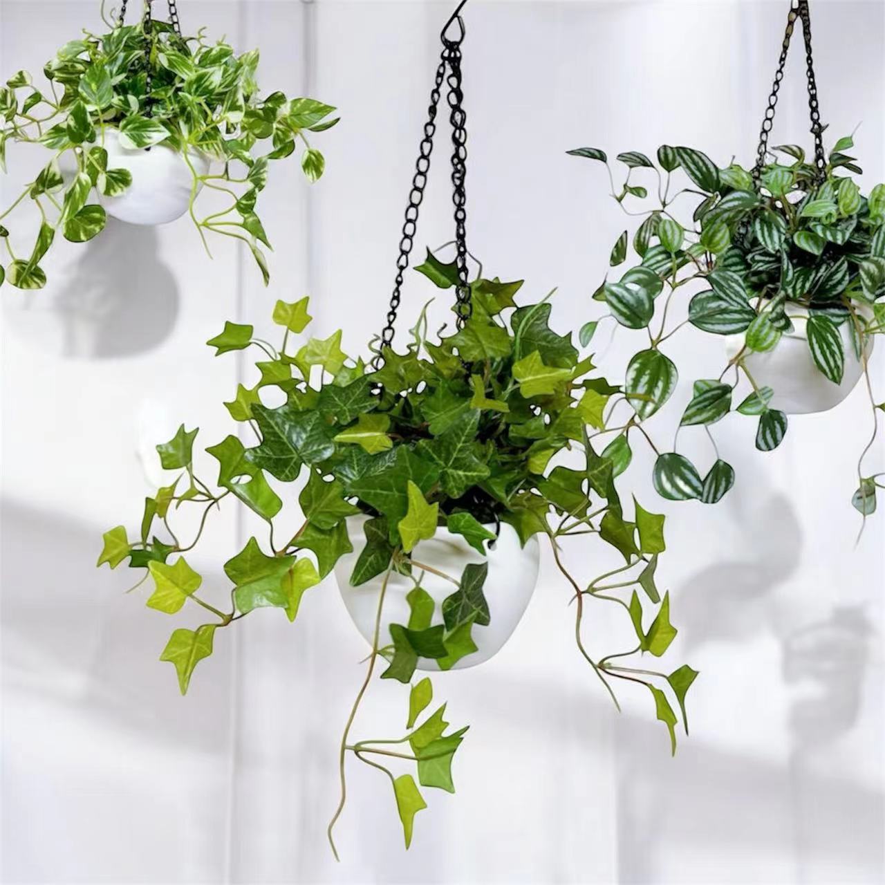 48cm 仿真常春藤吊籃 Hanging English Ivy with Pottery Pot