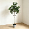 114cm 仿真橄欖樹室內綠植盆栽 (水泥紋膠盆)｜地中海北歐風小型樹 Olive Tree
