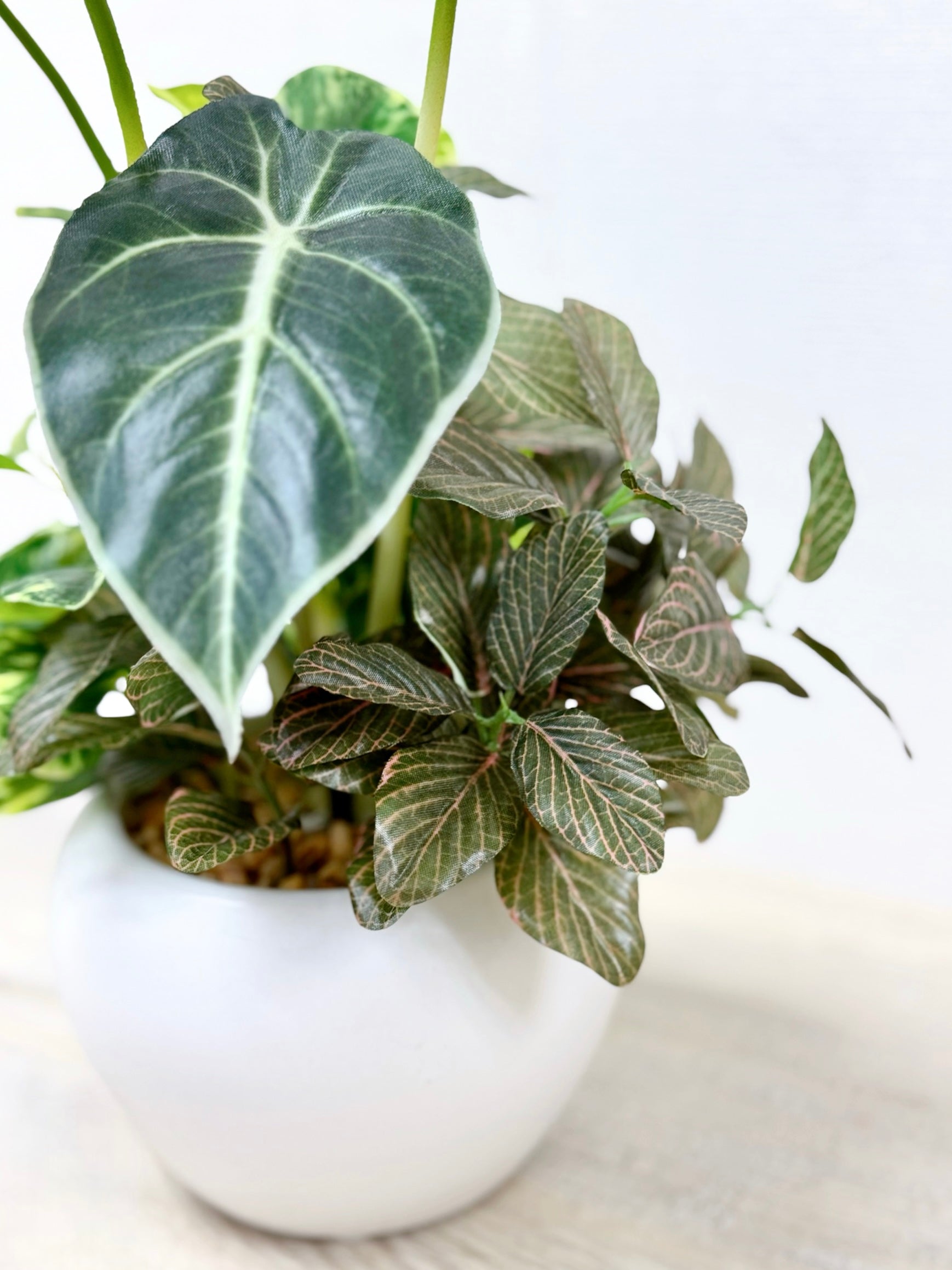 32cm 仿真海芋搭配迷你葉盆栽 Alocosia & Mini Leaf